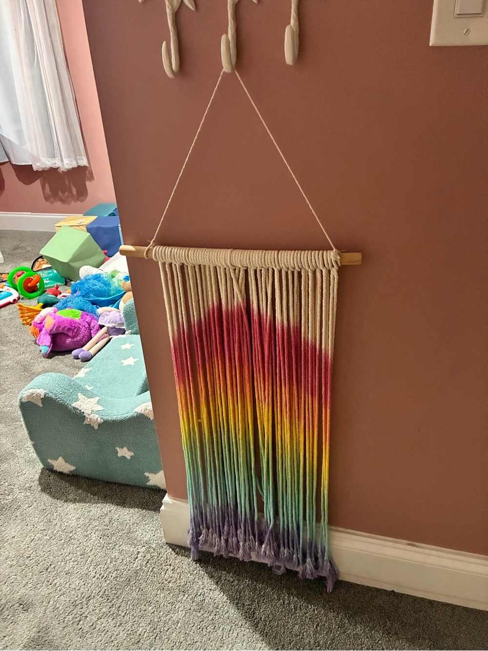 Rainbow Macramé Wall Hanging